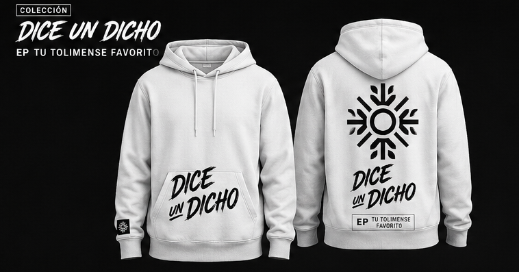 Hoodie "Dice Un Dicho" | Color Blanco -  Yerxey